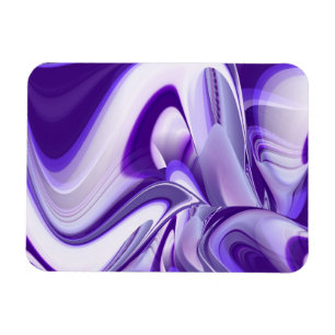 Lila Träume , Abstrakte Fantasie Rainbow Art Magnet