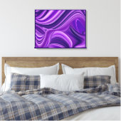 Lila Träume, Abstrakte Fantasy Rainbow Art Leinwanddruck (Insitu (Schlafzimmer))