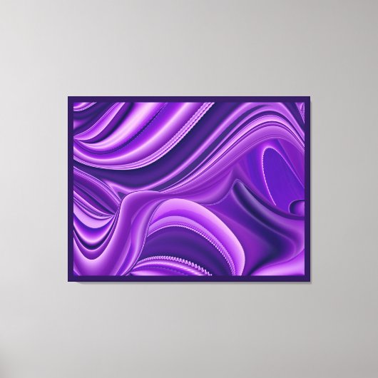 Lila Träume, Abstrakte Fantasy Rainbow Art Leinwanddruck (Vorderseite)