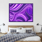 Lila Träume, Abstrakte Fantasy Rainbow Art Leinwanddruck (Insitu (Schlafzimmer))