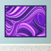 Lila Träume, Abstrakte Fantasy Rainbow Art Leinwanddruck (Insitu (Holzboden))