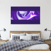 Lila Träume, Abstrakte Fantasy Rainbow Art Leinwanddruck (Insitu (Schlafzimmer))