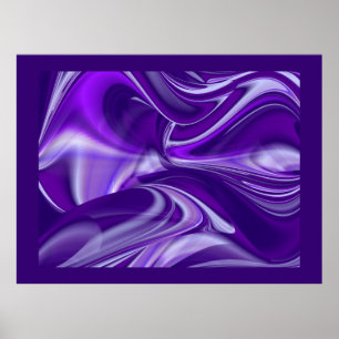 Lila Träume, Abstrakte Fantasy Rainbow Art Poster