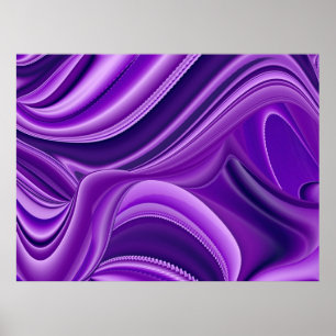 Lila Träume, Abstrakte Fantasy Rainbow Art Poster