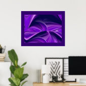 Lila Träume, Abstrakte Fantasy Rainbow Art Poster (Heimbüro)