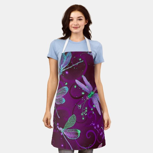 Lila Träume Schürze (Getragen)