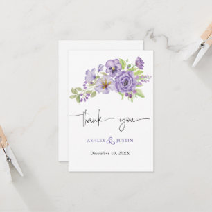Lila Träume Stilfloralen Danke Ihrer Karte