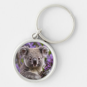 "Lila träumen: Ein Koala in einem Jacaranda-Baum Schlüsselanhänger