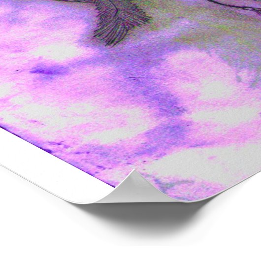 lila Traumfang Poster (Ecke)