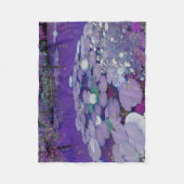 Lila Traumsee Fleecedecke (Vorderseite)