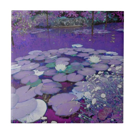 Lila Traumsee Fliese (Vorderseite)