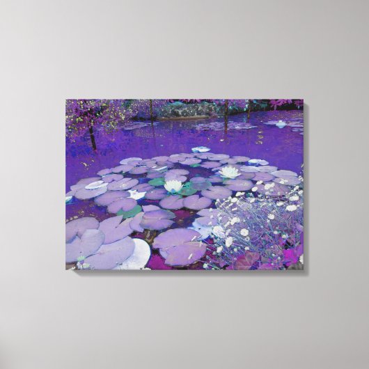 Lila Traumsee Leinwanddruck (Vorderseite)