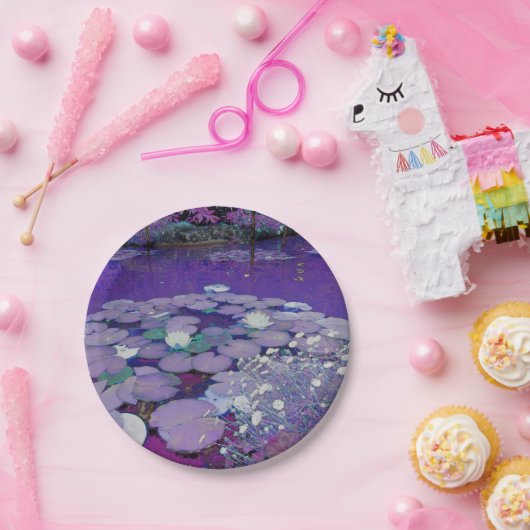 Lila Traumsee Pappteller (Party)