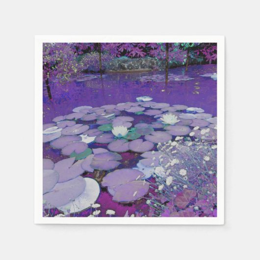 Lila Traumsee Serviette (Vorderseite)