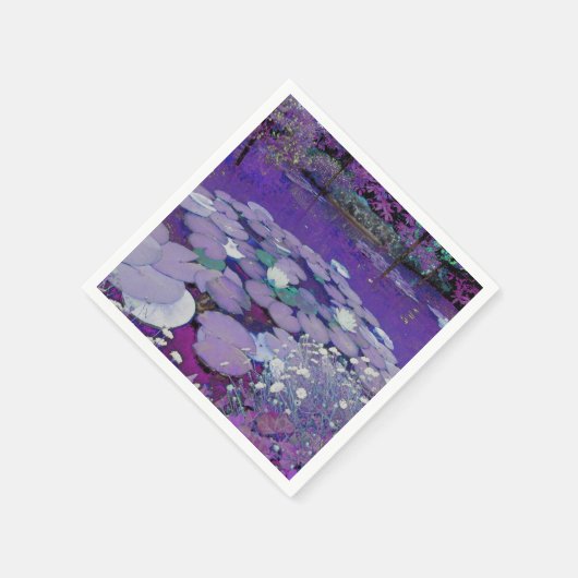 Lila Traumsee Serviette (Ecke)