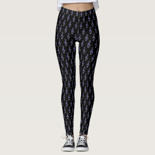 Lila Treble Clef Leggings