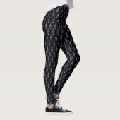 Lila Treble Clef Leggings (Rechts)