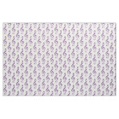 Lila Treble Clef Muster Stoff (Yard (91,4 cm))