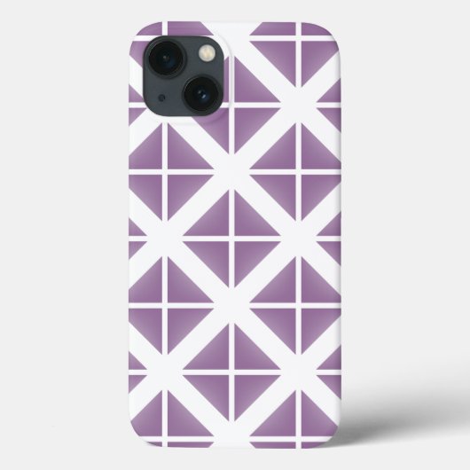 Lila Trenddreieck-Muster Case-Mate iPhone Hülle (Rückseite)