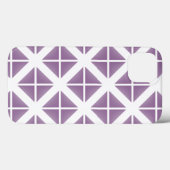 Lila Trenddreieck-Muster Case-Mate iPhone Hülle (Rückseite (Horizontal))