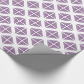 Lila Trenddreieck-Muster Geschenkpapier (Ecke)