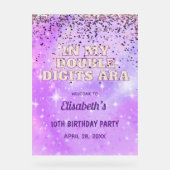 Lila Trendsetter in meiner zweistelligen Ära zum G Acrylschild (Vorderseite)