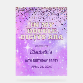 Lila Trendsetter in meiner zweistelligen Ära zum G Acrylschild