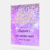 Lila Trendsetter in meiner zweistelligen Ära zum G Acrylschild (Winkel)