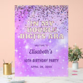 Lila Trendsetter in meiner zweistelligen Ära zum G Acrylschild (Hochzeit)