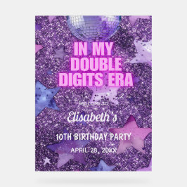 Lila Trendsetter in meiner zweistelligen Ära zum G Acrylschild