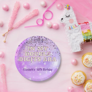 Lila Trendsetter in meiner zweistelligen Ära zum G Pappteller