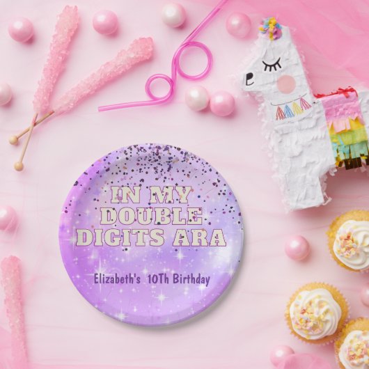 Lila Trendsetter in meiner zweistelligen Ära zum G Pappteller (Party)