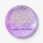 Lila Trendsetter in meiner zweistelligen Ära zum G Pappteller (Vorderseite)