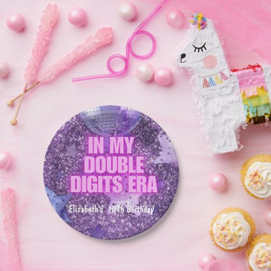 Lila Trendsetter in meiner zweistelligen Ära zum G Pappteller (Party)