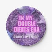 Lila Trendsetter in meiner zweistelligen Ära zum G Pappteller (Vorderseite)