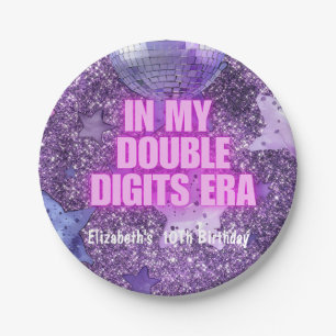 Lila Trendsetter in meiner zweistelligen Ära zum G Pappteller