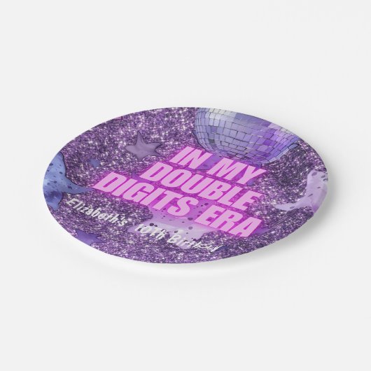 Lila Trendsetter in meiner zweistelligen Ära zum G Pappteller (Schrägansicht)