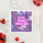 Lila Trendsetter in meiner zweistelligen Ära zum G Serviette (Beispiel)