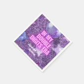 Lila Trendsetter in meiner zweistelligen Ära zum G Serviette (Ecke)