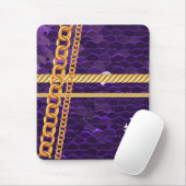 Lila Trendy Chic Girly Personalisiert Mousepad (Mit Mouse)