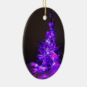 Lila Treppenschmuck Keramikornament (Rechts)