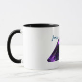 Lila Triangle Amethyst Kaffeemaschine Tasse mit Ih (Links)