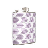 Lila Tribal Arrow-Muster Flachmann (Rechts)