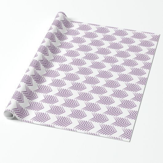 Lila Tribal Arrow-Muster Geschenkpapier (Ungerollt)