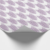 Lila Tribal Arrow-Muster Geschenkpapier (Ecke)