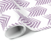 Lila Tribal Arrow-Muster Geschenkpapier (Rolleneckpunkt)