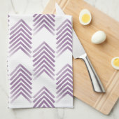 Lila Tribal Arrow-Muster Geschirrtuch (Viertel Falte)