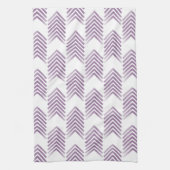 Lila Tribal Arrow-Muster Geschirrtuch (Vertikal)