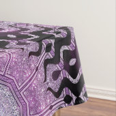 Lila Tribal Waves Muster Tableclout Tischdecke (Beispiel)