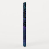 Lila trifft Türkis Modernes abstraktes Fraktal Kun Case-Mate iPhone Hülle (Hinten/Rechts)